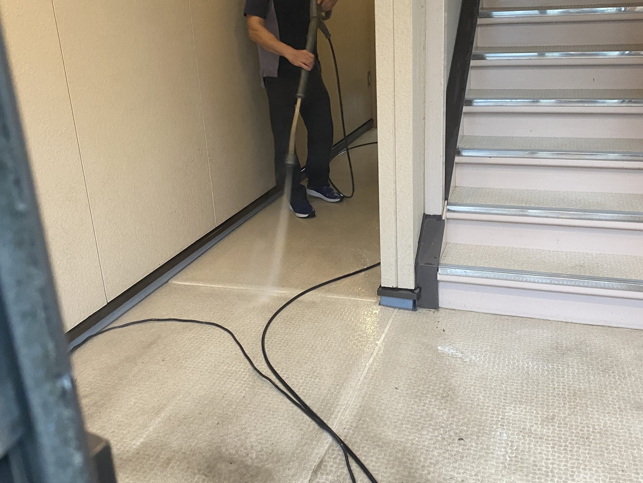マンション共用部高圧洗浄